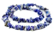 Rustic Lapis Lazuli Chip Beads 5-15mm Blue Chips Gemstone 16 Inch Strand