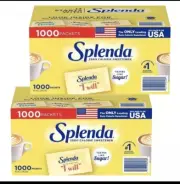 Splenda 2000 Packets Zero Calorie Sweetener Packets 2x 1000 Pack 2.2 Lbs