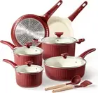 CAROTE 12Pcs Pots and Pans Set Non Stick, Nonstick Kitchen Cookware Sets, Granit