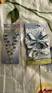 Set Bow Bluetooth, And Bluey Jewelry Set .