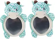 ASAKKURA 2pcs Car Mirror Backseat Mirror for Rear Facing Observation Compatibility with Enhanced Safety and Optimal Viewing Deer Design