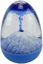 HONITANO 1Pc Creative Blue Sand Volcano Desktop Ornament Unique Table Adornment for Home Decor Present for Living Bedroom Stylish Liquid Timer