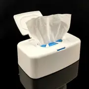Wet Tissue Box Wipe Dispenser Portable Wipes Napkin Storage Box Holder Container white