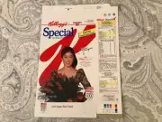 VTG 1992 Kelloggs Corn Flakes KRISTI YAMAGUCHI QA SAMPLE BOX OLYMPIC CHAMPION