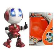 Smart Talking Robot Toy DIY USB Electric Toy Colorful LED Eyes Intelligent Robots Gifts Toys For Children Color Red