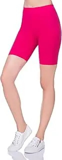 [SOFTSAIL] Womens 1/2 Leggings Cycle Shorts Over Knee Short Leggings Super Stretch Cotton Leggings Sport Casual