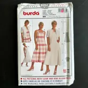 Burda Sewing Pattern 8352 Size 12-24 Jacket and Sleeveless Midi Dress Y2K