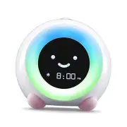Mella Ready to Rise Children's Trainer, Alarm Clock, Night Light Blush Pink