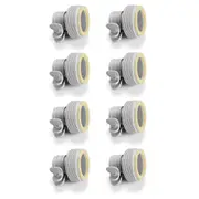 8PK Intex Krystal Clear Adapter B Connector Accessory For Swimming Pool Hose GRY