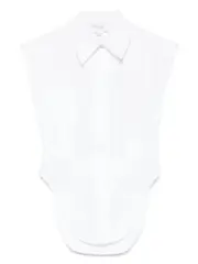 [Sportmax] Sportmax-Camicia Smanicata In Puro Cotone-Donna 40 IT