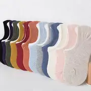 Set of 7: No Show Socks Black ( 7 pairs) - One Size