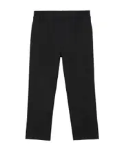 logo-embroidered cotton trousers 14Y Black