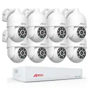 ANRAN Home CCTV 5/8MP PoE Security Camera System 8CH NVR Person Detection Audio