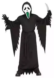 Kid's Light Up Fade Mouth Ghost Face Costume