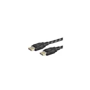 Monoprice 37920 MONOPRICE BRAIDED DISPLAYPORT 1.4 CABLE_ 6FT_ GRAY