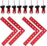 5.5"×5.5" 90 Degrees Positioning Squares, Right Angle Squares with 8 Clamps, ...