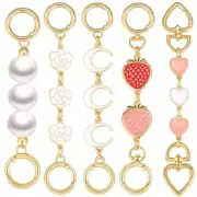 ,5Pcs Bag Extender Chain Exquisite Purse Strap Extender Purse Extender Chain