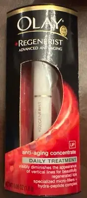 Olay Regenerist Lip Anti-Aging Concentrate Daily Treatment New 0.06 Oz.