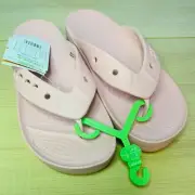 Crocs Baya Platform Flip Flop Women's 9 Pink Blush SlipOn Sandals NWT