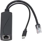 IEEE 802.3af PoE Splitter, Compliant PoE to USB C Adapter, 1000Mbps High Speed Power Over Ethernet Splitter for Pi 5 5B