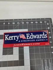 2004 KERRY/EDWARDS DEMOCRATIC CANDIDATES BUMPER STICKER President