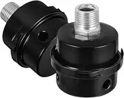 SMASOLO 2pcs Air Compressor Filter Thread Muffler Noise Reducer for Air Compressor Replacement Simple Installation Blocks Grime Moisture Versatile Use for Equipment