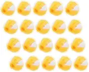 Gadpiparty 20pcs Dog Hair Dryer Ball Washing Machine Dryer Balls Laundry Reusable Hair Catcher Dryer Hair Catcher for Dryer Washer Hair Catcher Dog Hair Catcher for Washer Yellow Nylon