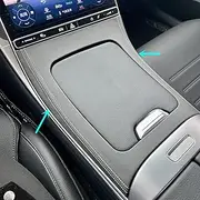 CYAuto Center Console Gear Shift Storage Panel Cover Fit for Mercedes-Benz C-Class W206 S206 2022-2025 CLE C236 (Black Leather)