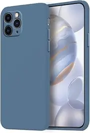 HONLEN Case for iPhone 11 Pro Protective Case, 5.8 Inch Liquid TPU Silicone Mobile Phone Case with Drop Protection, Scratch-Resistant and Non-Slip Silicone Cover Lavender Grey
