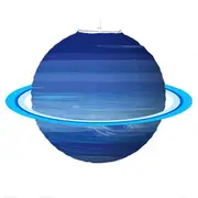 Solar System Rice Paper Lantern - Planet Neptune