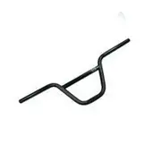 BulletProof BMX HANDLEBAR 22.2mm 68cm Wide 200mm Rise Cro-Mo BLACK