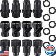 4 Sets Garden Expandable Hose Repair Kit Faucet Adapter Hose Female Male Conn