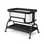 BabyBond Baby Bassinet, 3 in 1 Bassinet Bedside Sleeper with Washable Soft Ma...