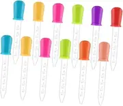 HAWILLOSCH 12pcs Silicone Dropper Essential Oil Dropper Feeding Dropper Transfer Pipette Medicines Eye Dropper Liquid Droppers Plant Watering Dropper Lab Dropper Ear Dropper