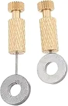 Generic 2pcs Stainless Steel DIY Stitching Positioning Needles for Accurate Thread Locator for Leather Crafting Durable Hand Sewing Tools with Multiple for