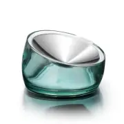 Felli Oblik Elevated Cat Bowls Whisker Fatigue Stainless Steel Shallow Dish, ...