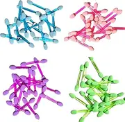 100 Pcs Eyeshadow Applicators Colorful Double Sided Eyeshadow Brush Disposable Eye Makeup Sponge Cosmetics Beauty Tool