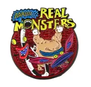 Aaahh!!! Real Monsters Animated TV Series Collage Metal Enamel Pin NEW UNUSED