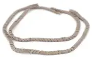 Grey Flat Interlocking Snake Agate Beads 6mm Gemstone 16 Inch Strand