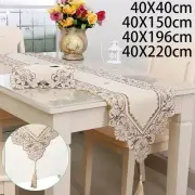 Floral Table Runner Tablecloth Covers Christmas Wedding Party Dining Home Decors
