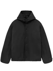 [Fear of God ESSENTIALS] Textured Nylon Hooded Coaches Jacket Men