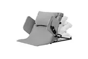 Equipmed Electric Adjustable Bed Backrest, German-Engineered Power Lifting Back Support with Remote Control, Grey