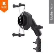 RAM Vibe-Safe Combination Brake/Clutch Reservoir Large X-Grip Phone Kit 1" Ball