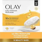 Olay Moisture Outlast Ultra Moisture Beauty Bar with Shea Butter 12 Bar, 3.17 oz