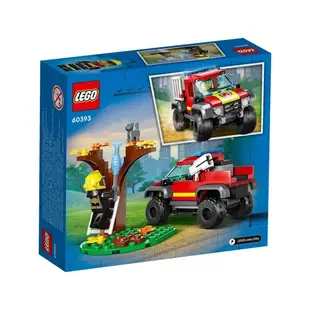 LEGO 60393 4x4 消防車救援 城市系列【必買站】樂高盒組