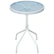 Bistro Table Grey 50x71cm Outdoor Garden Patio Lounge Coffee Side Stand
