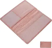 Alipis Driver's License Card Holder Accessories Car Vehicle Registration and Insurance Card Holder Auto Accessories Car Document Organizer Rose Gold Pu