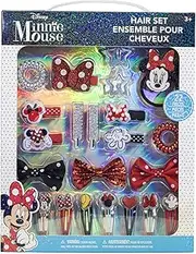 Townley Girl Disney Minnie Mouse - Hair Accessories Kit Gift Set for Girls Ages 3 and up. Includes 22 Pieces of Hair Accessories such as Hair Bow, Coils, Hair Clips, Hair Pins and more, perfect for Parties, Sleepovers & Makeovers.