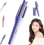Adagio Hair Curler Device, Adagio Auto Curler, Adagio Hair Curler, Hair Curler Automatic Rotating, 2-in-1 Straight and Rolled Adagio Autocurler, Adagio Autocurler (Purple)