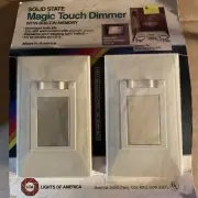 Vtg Solid State Magic Touch Dimmer Light Switch W / Built In Memory Twin Pak